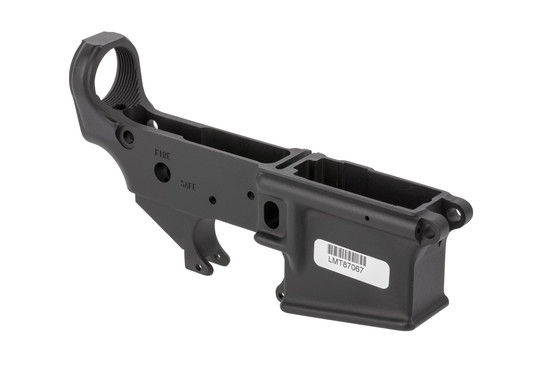 Lewis Machine and Tool defender AR15 stripped lower receiver is built to Mil-Spec dimensions